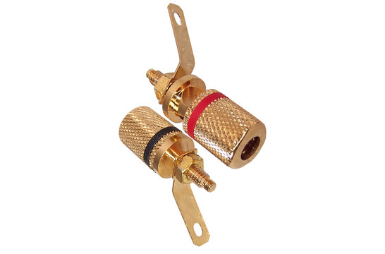 012-0160 Gold Binding Post Pair M4