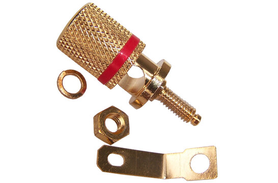 012-0160 Gold Binding Post Pair M4