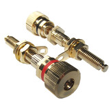 012-0180 Gold Binding Post Pair M6/27