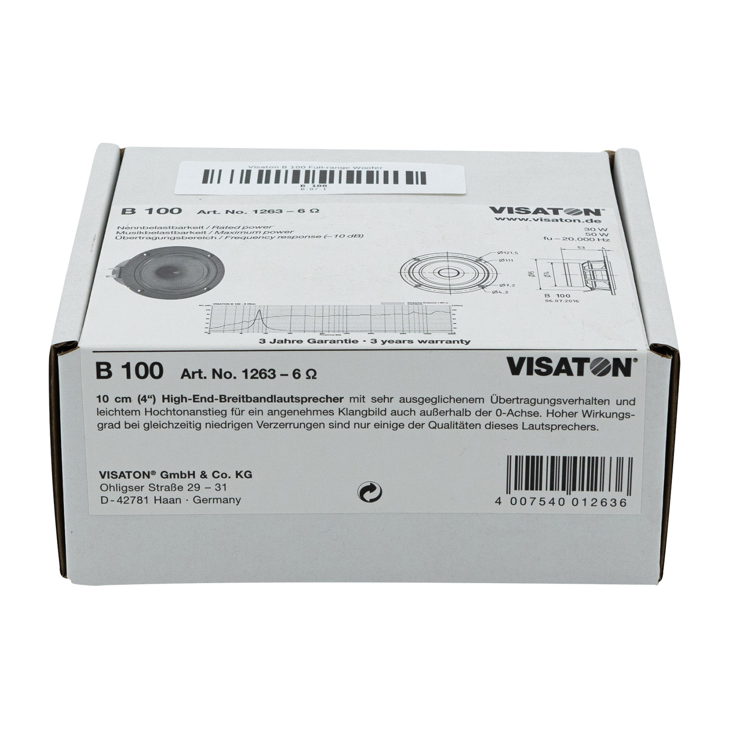 B 100 Breitbandlautsprecher
