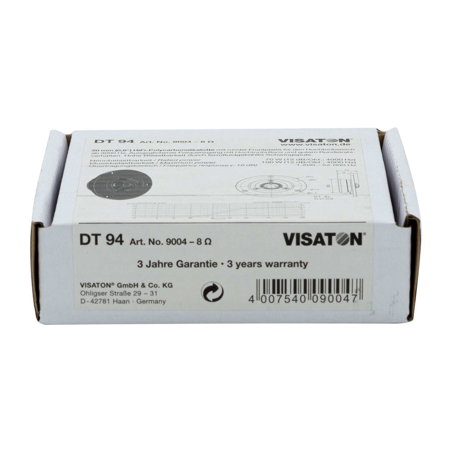 DT 94 - 8 Tweeter a Cupola