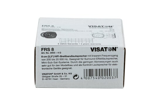 FRS 8 - 4 Woofer a Gamma Completa