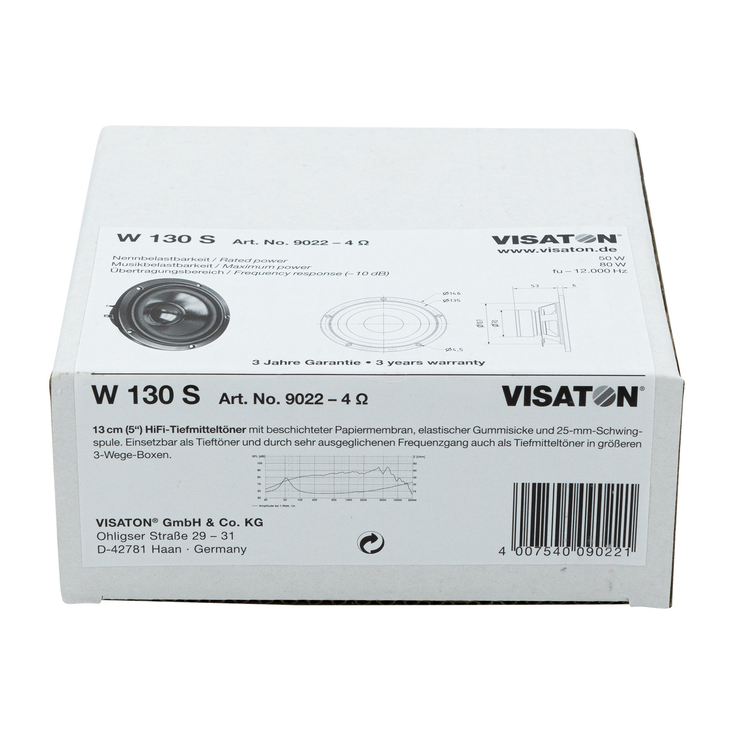 W 130 S - 4 Woofer Medio-Bassi