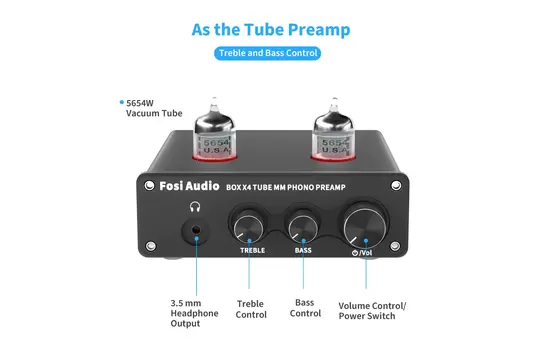 BOX X4 Phono Vorverstärker & Headphone verstärker