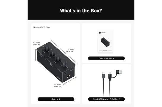 SK01 Portable Amplificatore per Cuffie & PreAmplificatore