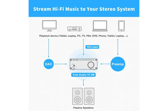 V1.0 stereo versterker TPA3116D2