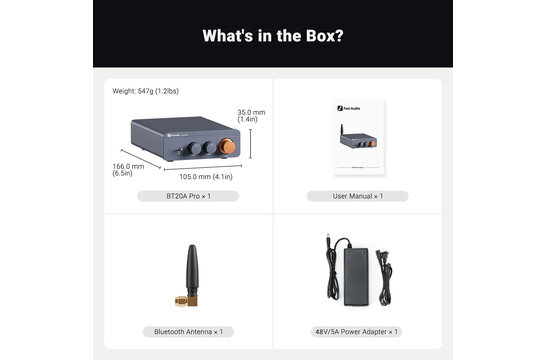 BT20A PRO Amplificatore Stereo