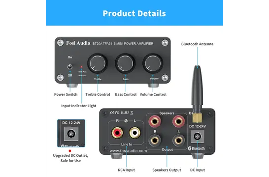 BT20A Stereo verstärker