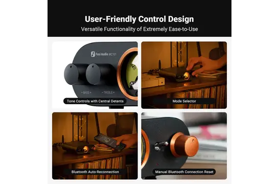 MC101 Stereo Amplifier w/ VU Meter