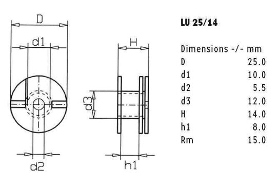 LU25/047/045 | 0,47 mH | 1,15 Ω | 3% | 25 AWG | Choke Coil