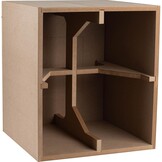 Knock-Down MDF 113 Liter Subwoofer Cabinet with Blank Baffle | up to 18'' sub