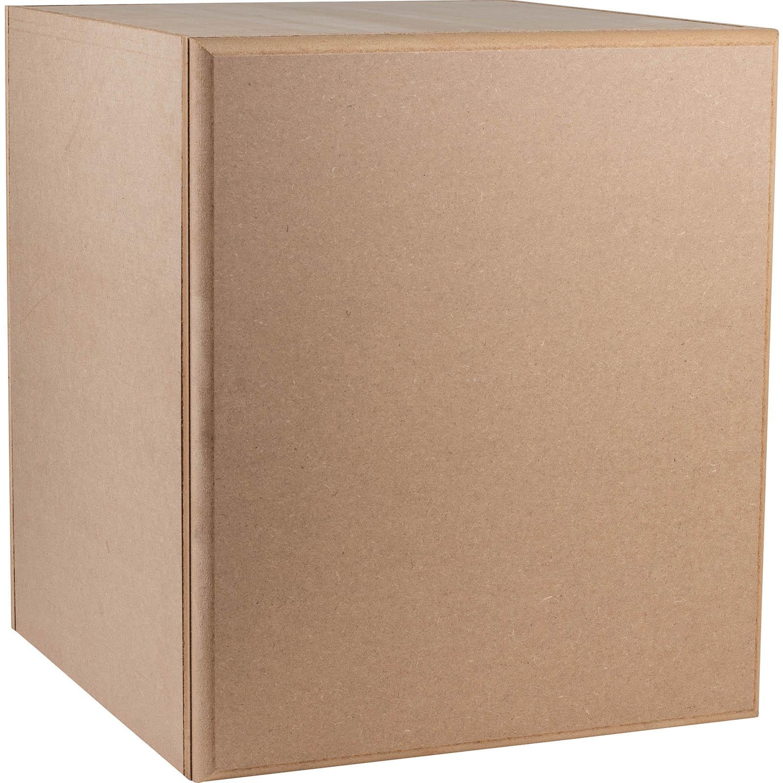 Knock-Down MDF 113 Liter Subwoofer Cabinet with Blank Baffle | up to 18'' sub