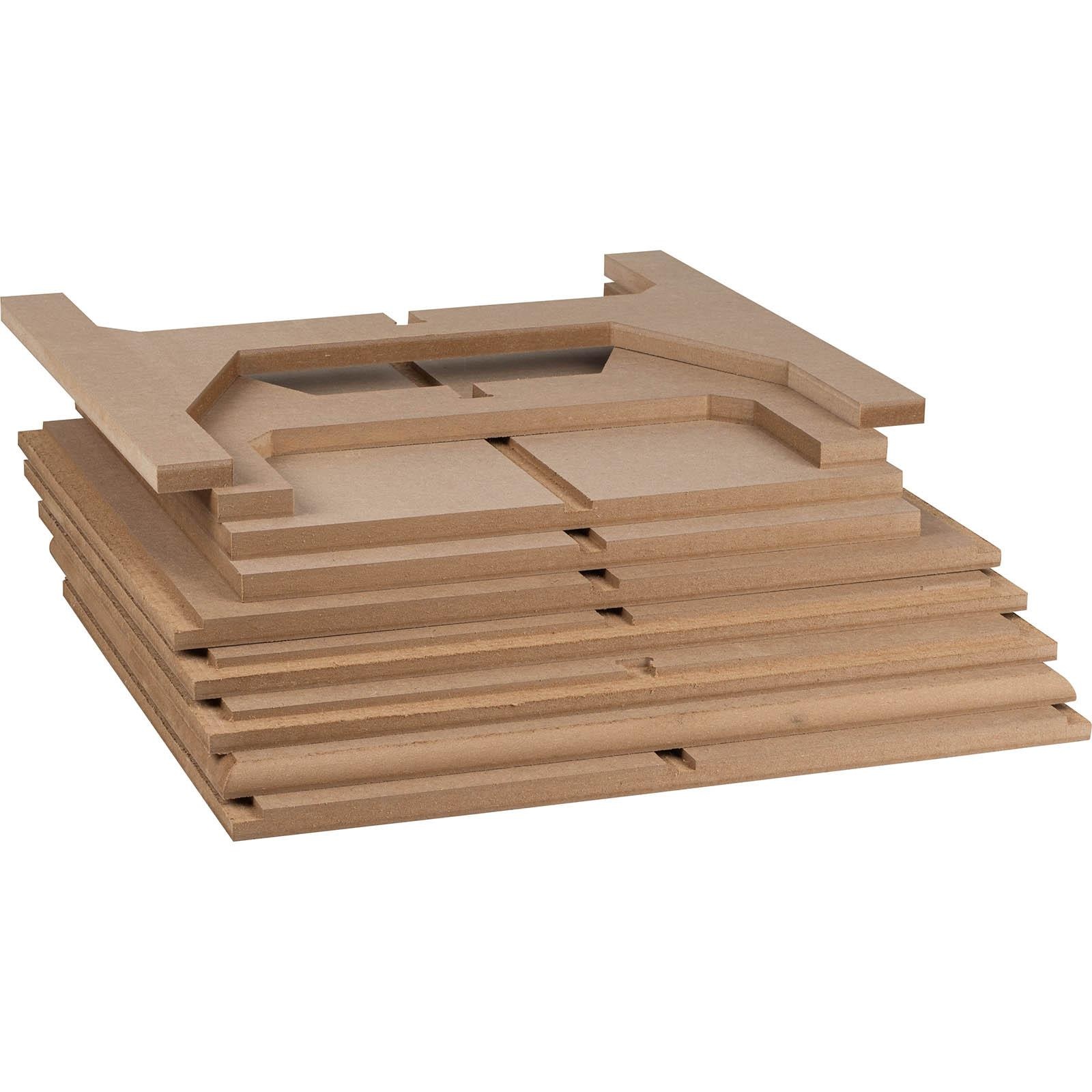 Knock-Down MDF 113 Liter Subwoofer Cabinet with Blank Baffle | up to 18'' sub