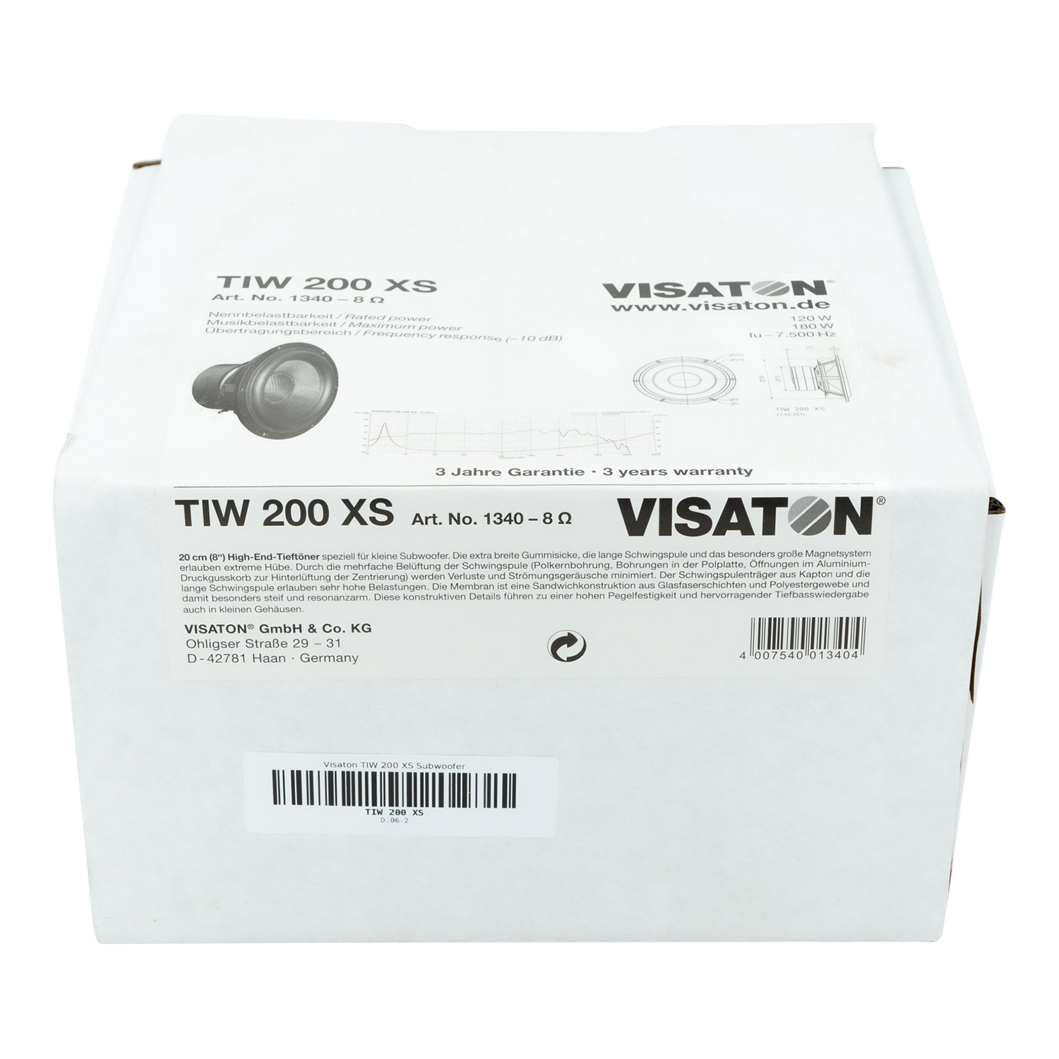 TIW 200 XS Tieftöner