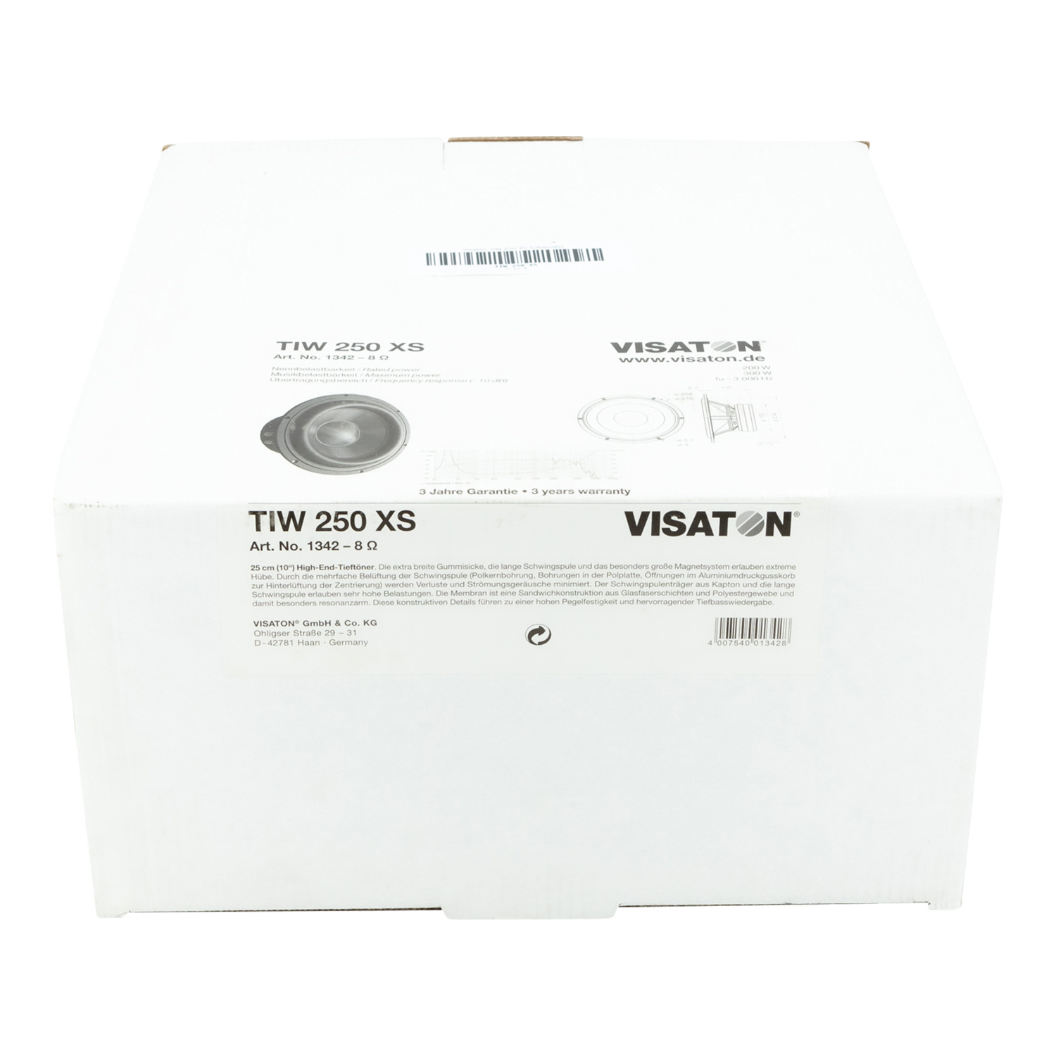 TIW 250 XS Subwoofer Tieftöner