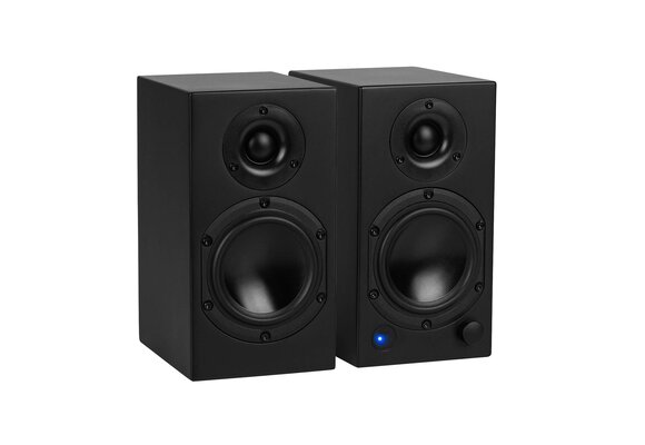 M4-Black Active Bookshelf Speakers