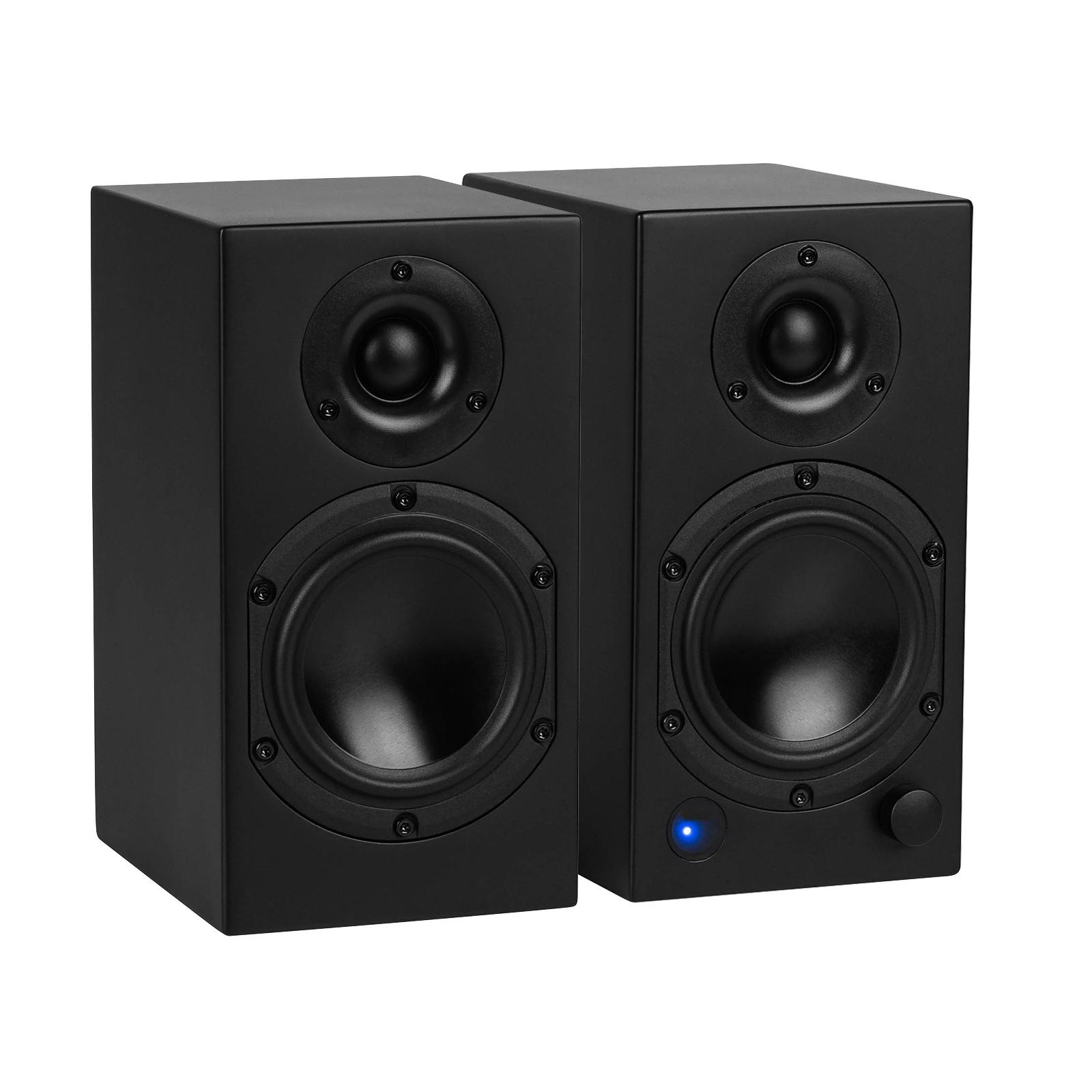 M4-Black Active Bookshelf Speakers