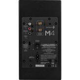 M4-Schwarz Aktiv Regallautsprecher