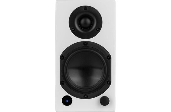 M4-White Aktiv Regallautsprecher