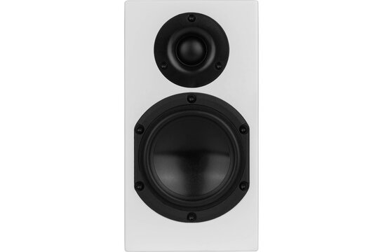 M4-White Aktiv Regallautsprecher