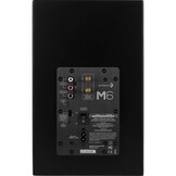 M6-Schwarz Aktiv Regallautsprecher