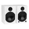 M6-White Active Bookshelf Speakers