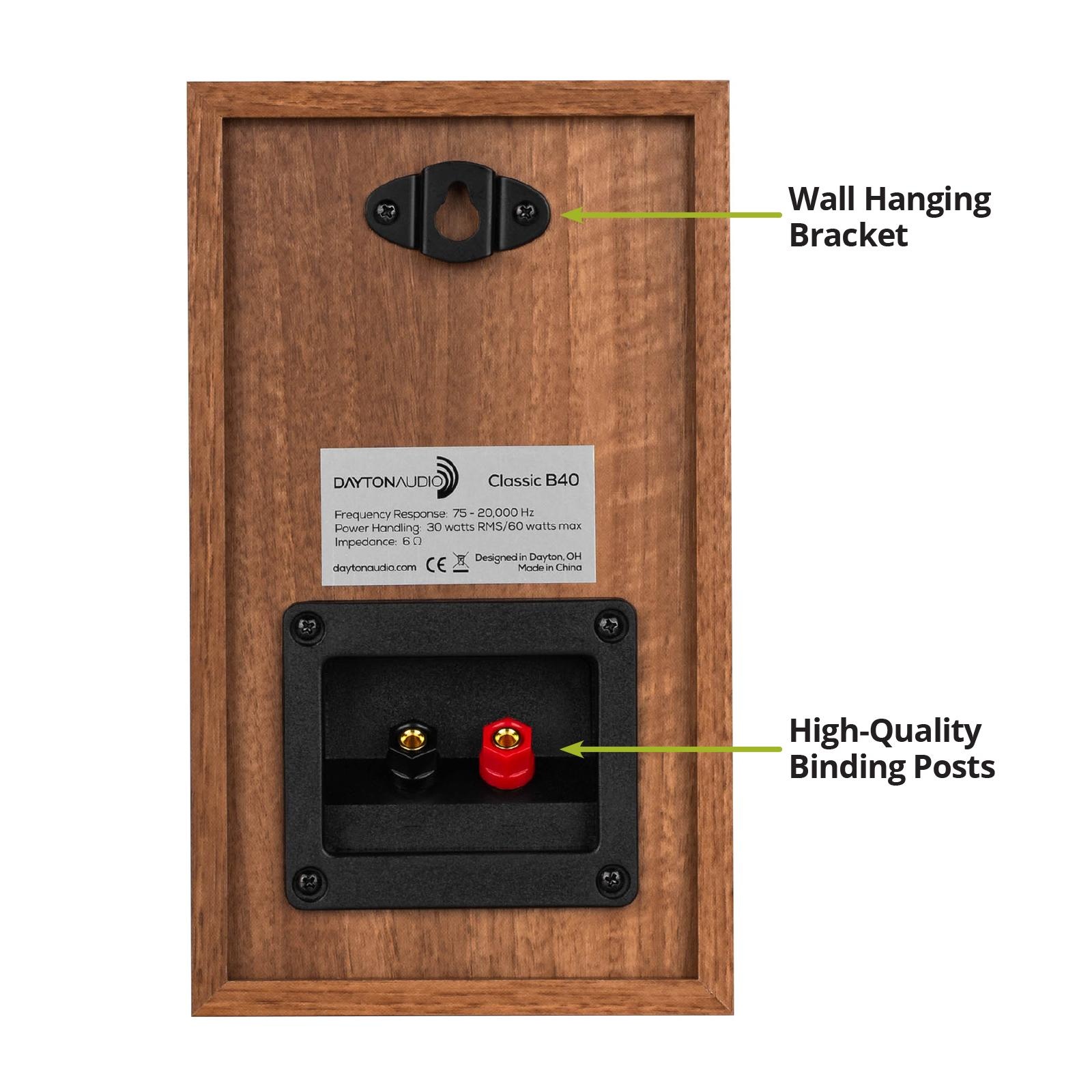 Classic B40 Bookshelf Speakers Oak