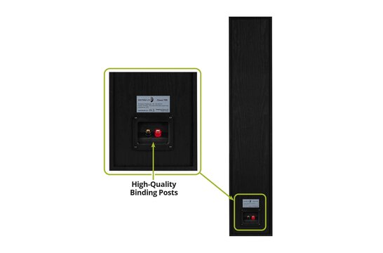 Classic T65 Floor-Standing Tower Speakers Black