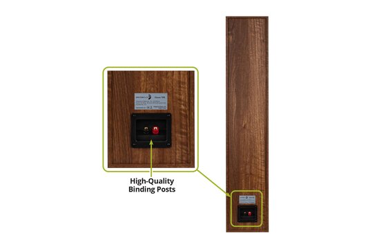 Classic T65 Floor-Standing Tower Speakers Oak