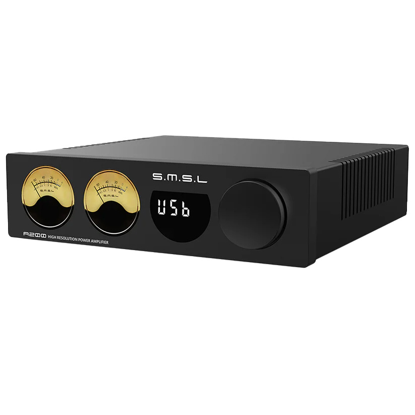 A200 Stereo Amplifier with level display