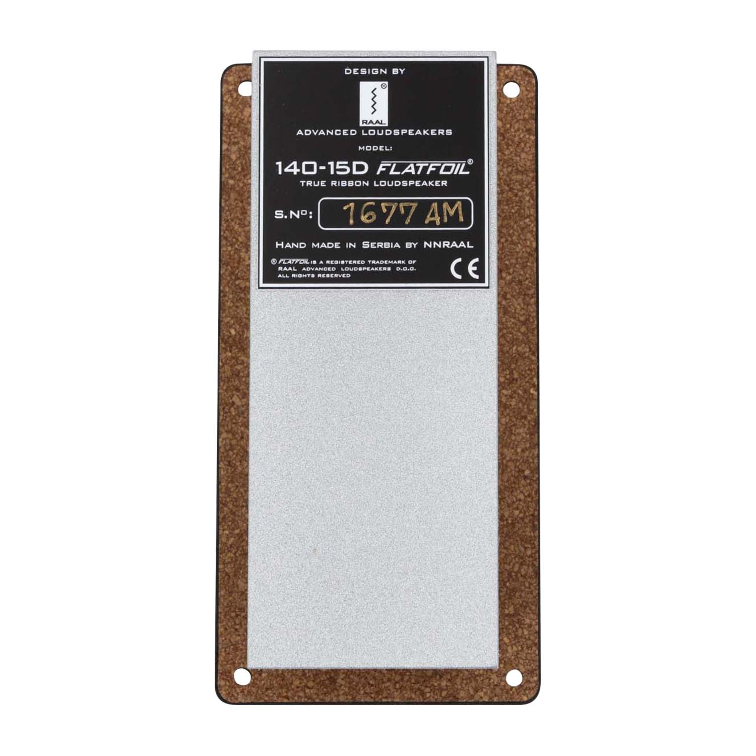 140-15D Flatfoil True Ribbon Tweeter with Amorphous Core