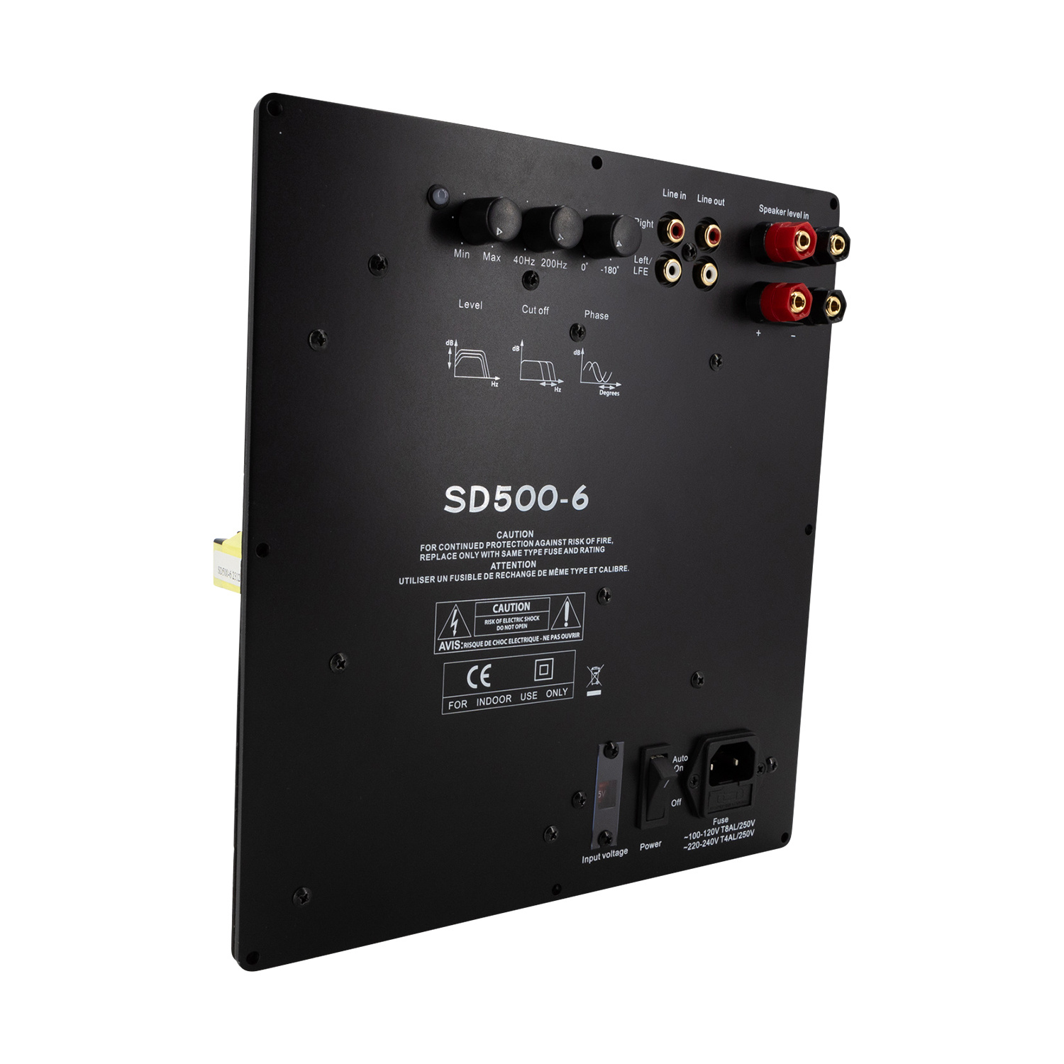 SD500-6 500W Class D Subwoofer Plate Amplifier Module with 6 dB at 25 Hz