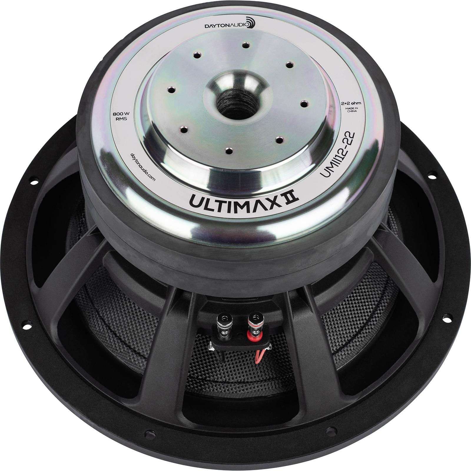 UMII12-22 Ultimax II 12'' DVC Subwoofer 2 ohms Per Coil