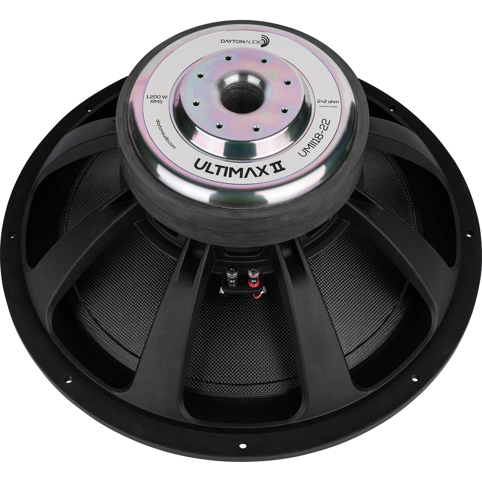 UMII18-22 Ultimax II 18'' DVC Subwoofer 2 ohms Per Coil