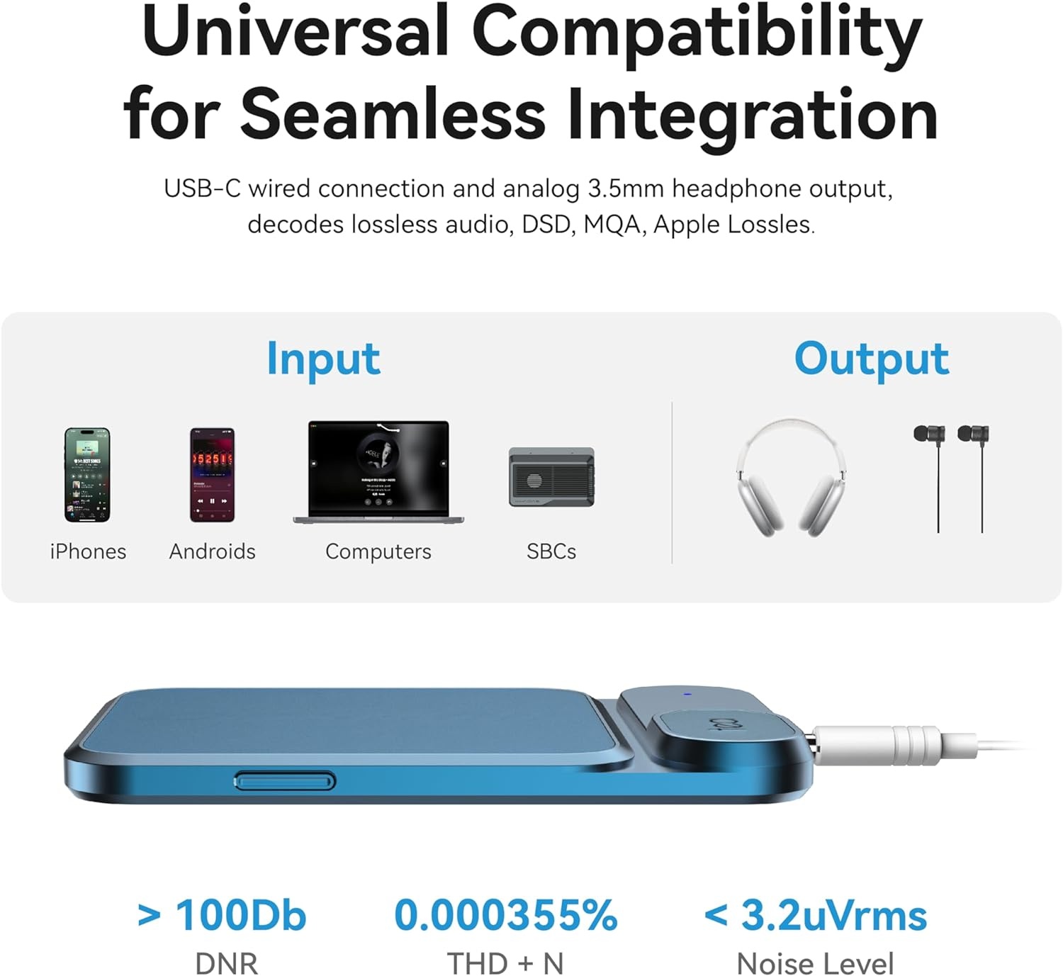 Tea Headphone Amplifier Teal Blue