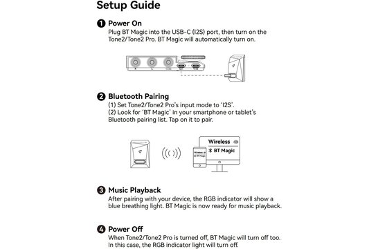 BT Magic Hi-Res Bluetooth audio receiver module for Tone2 and Tone2 Pro