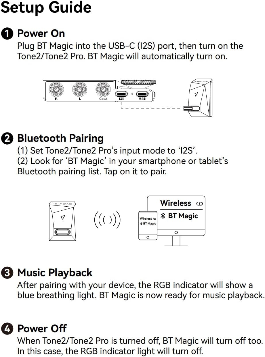 BT Magic Hi-Res Bluetooth audio receiver module for Tone2 and Tone2 Pro