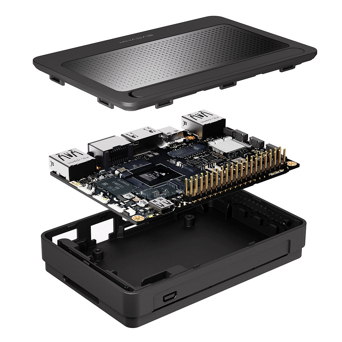 DIY Case2 for VIMs SBC Piano Black Metal