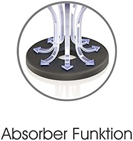 UFO ABSORBERS Set of 4 pcs Ø35mm Black