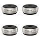 UFO ABSORBERS Satz of 4 Stück Ø35mm Silber