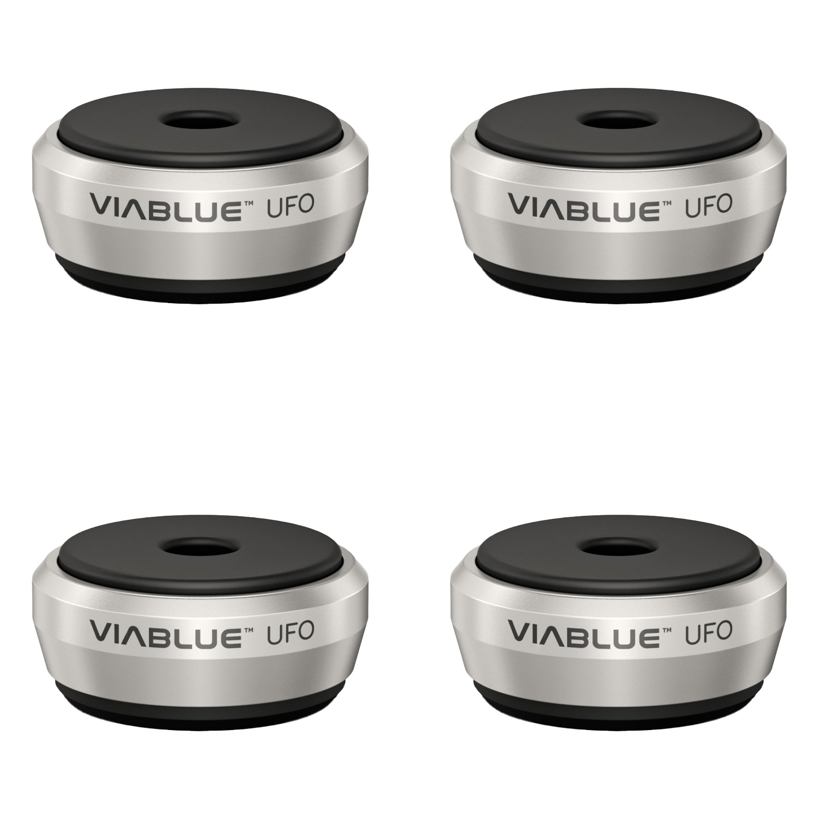 UFO ABSORBERS Set of 4 pcs Ø35mm Zilver