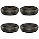UFO XL ABSORBERS Set of 4 pcs Ø65mm Zwart