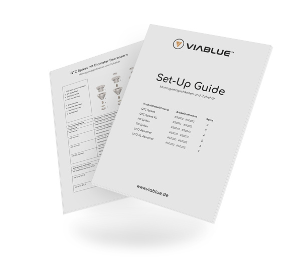 UFO XL ABSORBERS Satz of 4 Stück Ø65mm Schwarz