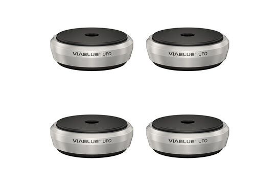UFO XL ABSORBERS Satz of 4 Stück Ø65mm Silber