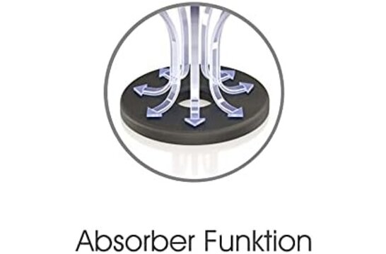 UFO XL ABSORBERS Set of 4 pcs Ø65mm Silver