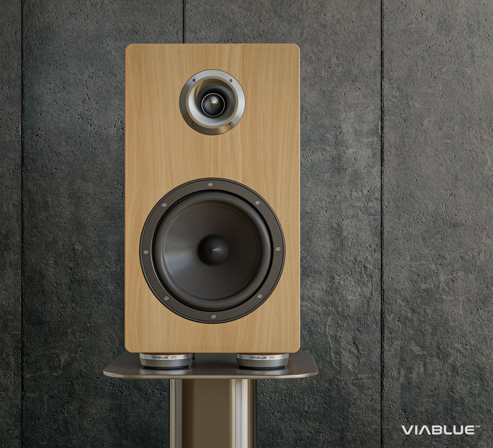 UFO XL ABSORBERS Satz of 4 Stück Ø65mm Silber