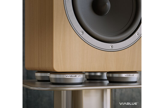 UFO XL ABSORBERS Satz of 4 Stück Ø65mm Silber