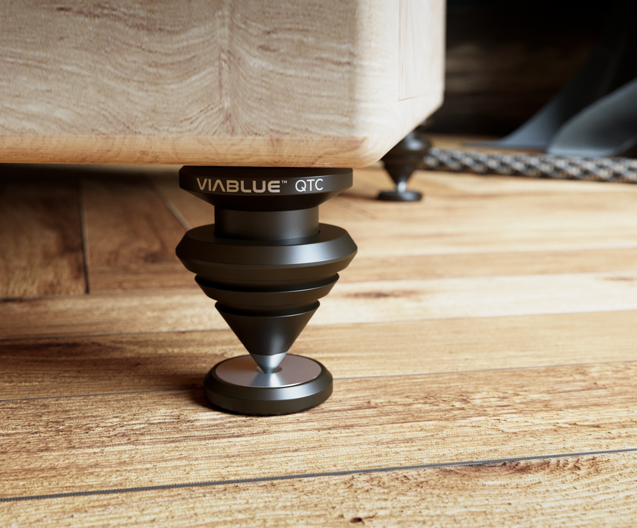 QTC SPIKES DISC Ø25mm 4 Stück Satz Schwarz