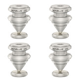 QTC SPIKES DISC Ø35mm 4 pcs Set Zilver