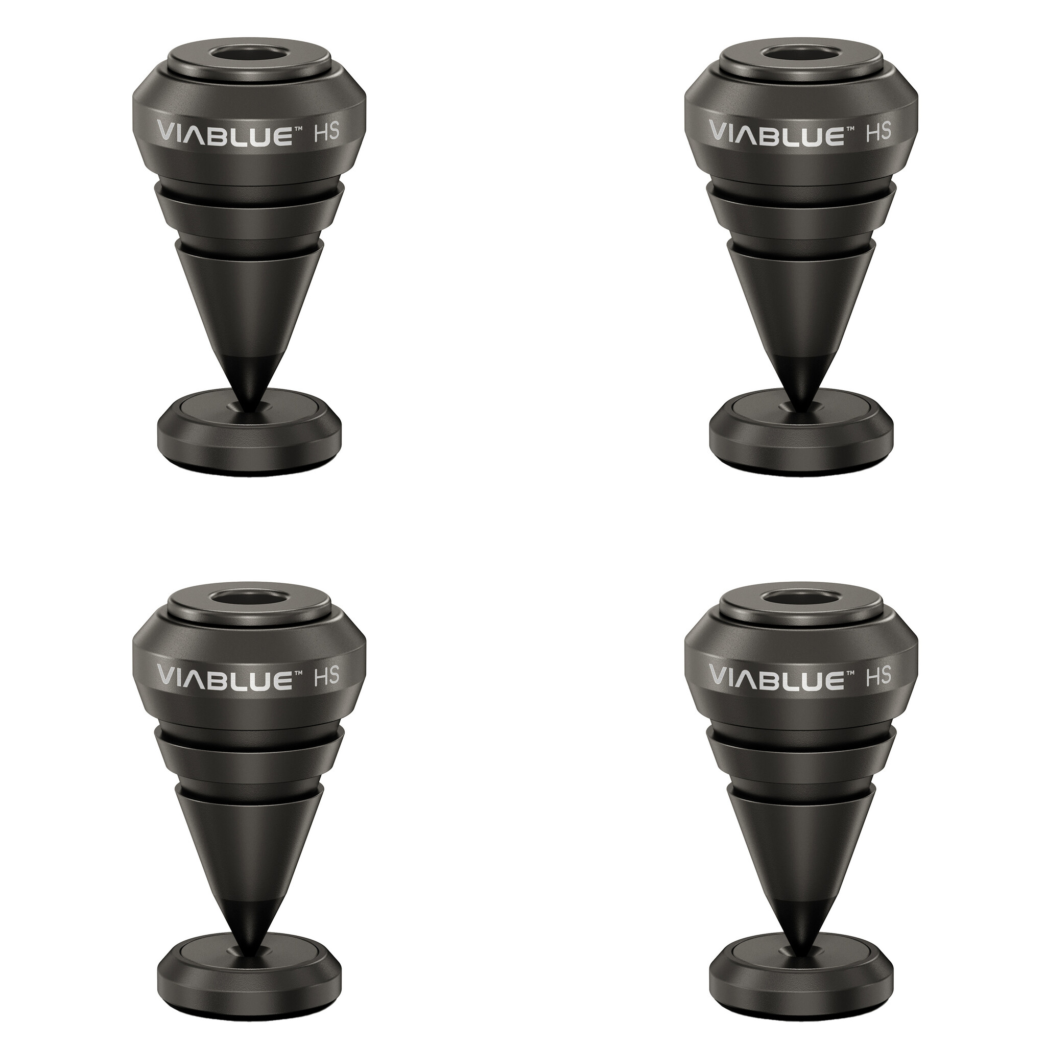 HS SPIKES Set of 4 pcs Zwart